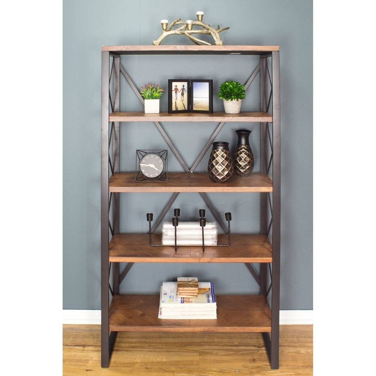 5 Shelf Standard Bookcase V80872