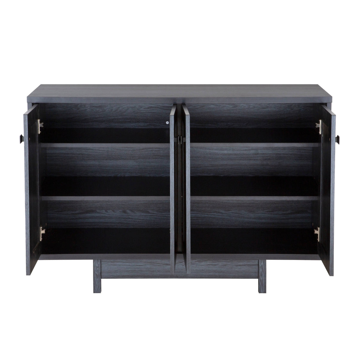 47x22W Distressed Grey Sideboard Storage Cabinet C390745