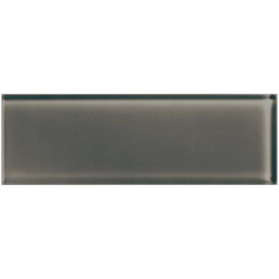 Mink 4-in x 12-in Unglazed Glass Subway Wall Tile P2320