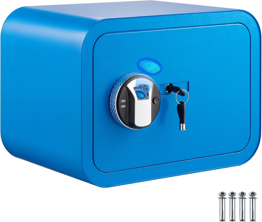1 Cubic Foot Alloy Steel Safe with Fingerprint Lock and Key Lock C383911
