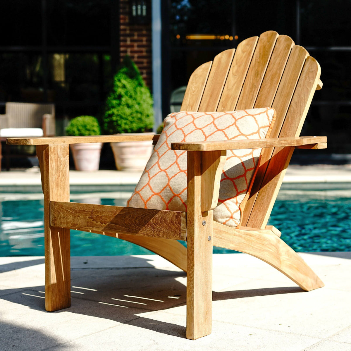 Teak Wood Patio Adirondack Chair K3484