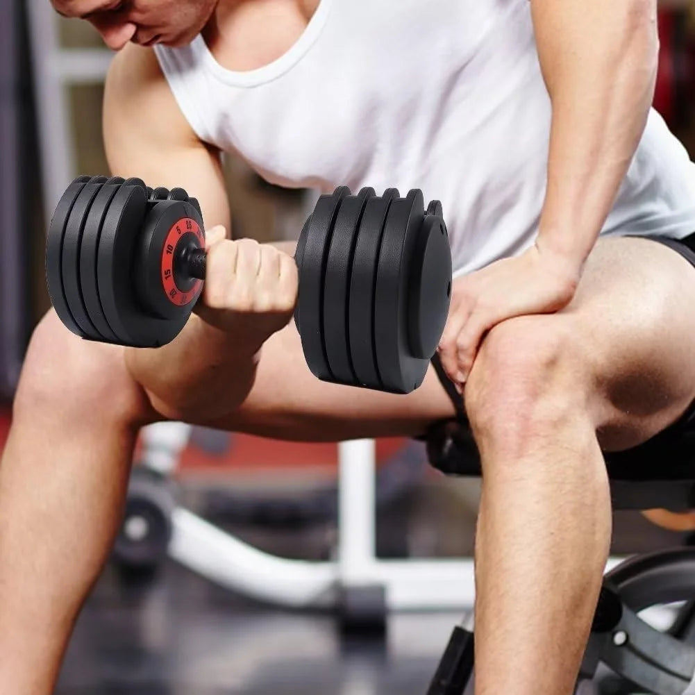 Adjustable Dumbbell Set with Anti-Slip Handle X171393