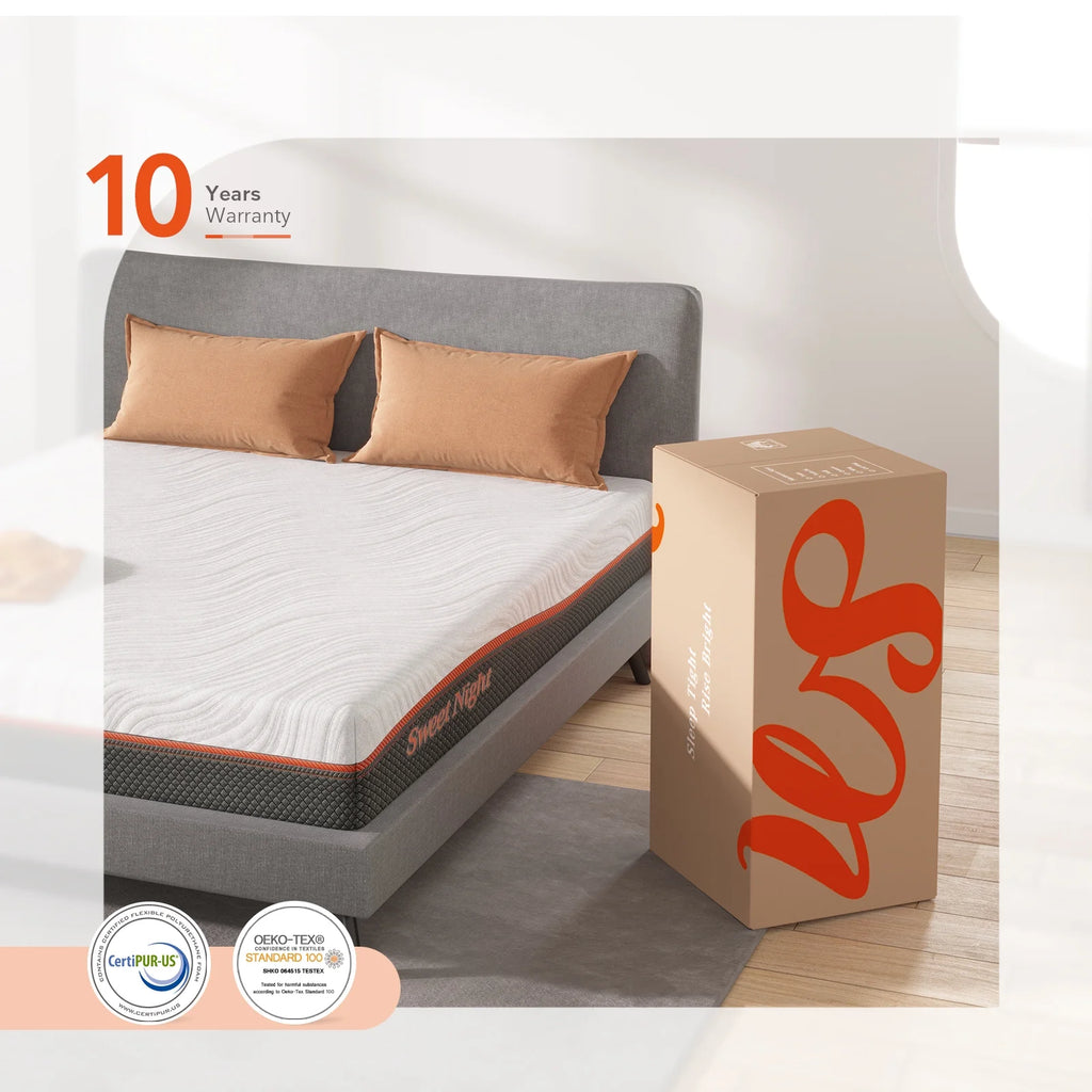 10" Gel Memory Foam Pocket Spring Queen Mattress L159580