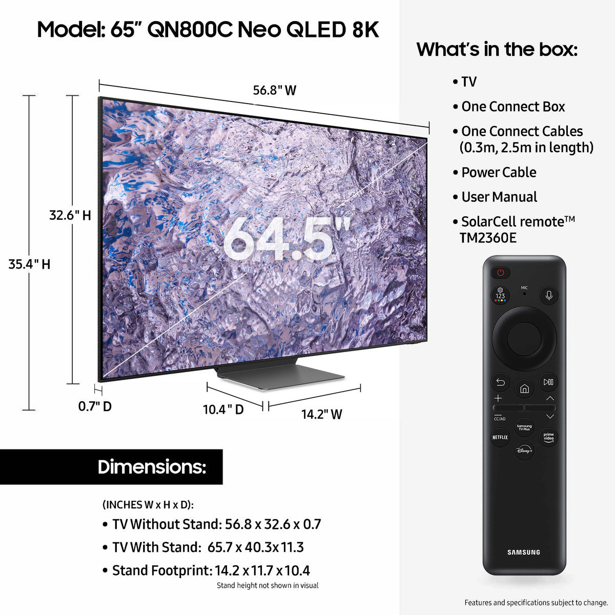 65 Class 8K Smart TV Q77737