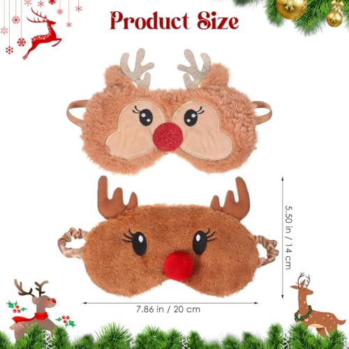 2 Pack Plush 3D Contoured Breathable Sleep Mask T3583