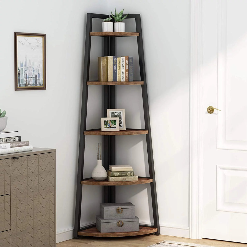 70 inch 5 Tier Corner Bookshelf Z90456