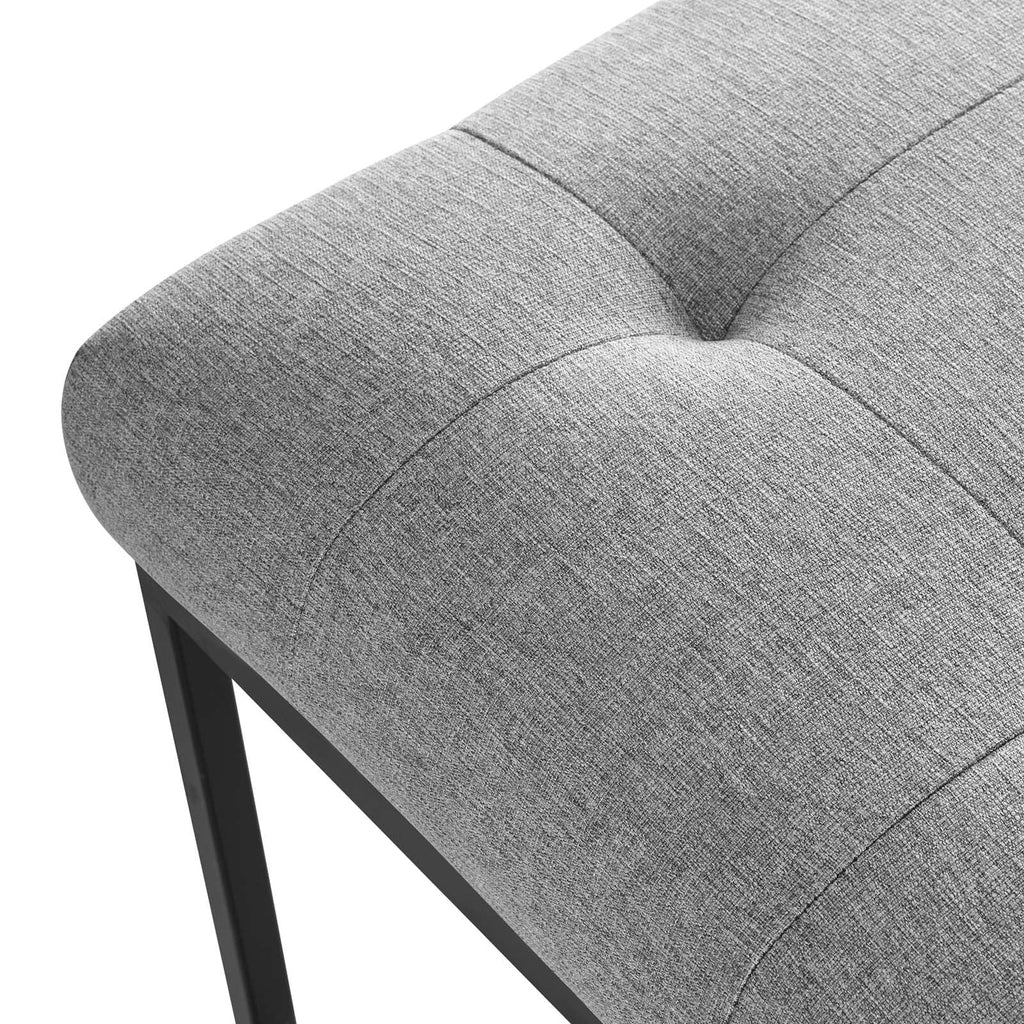 Black Grey Fabric Metal Dining Chair I50383