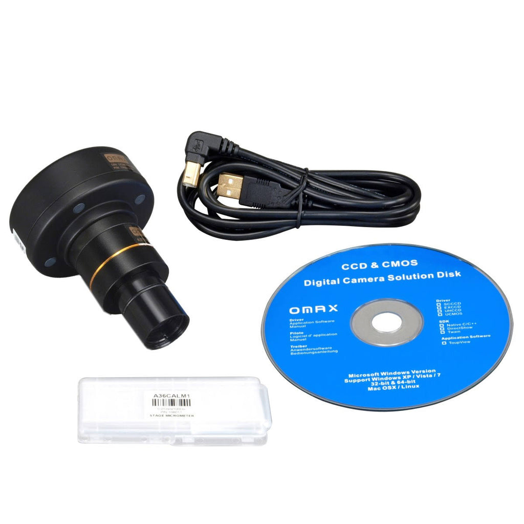 Trinocular Compound LED Microscope with 5MP Digital Camera V836