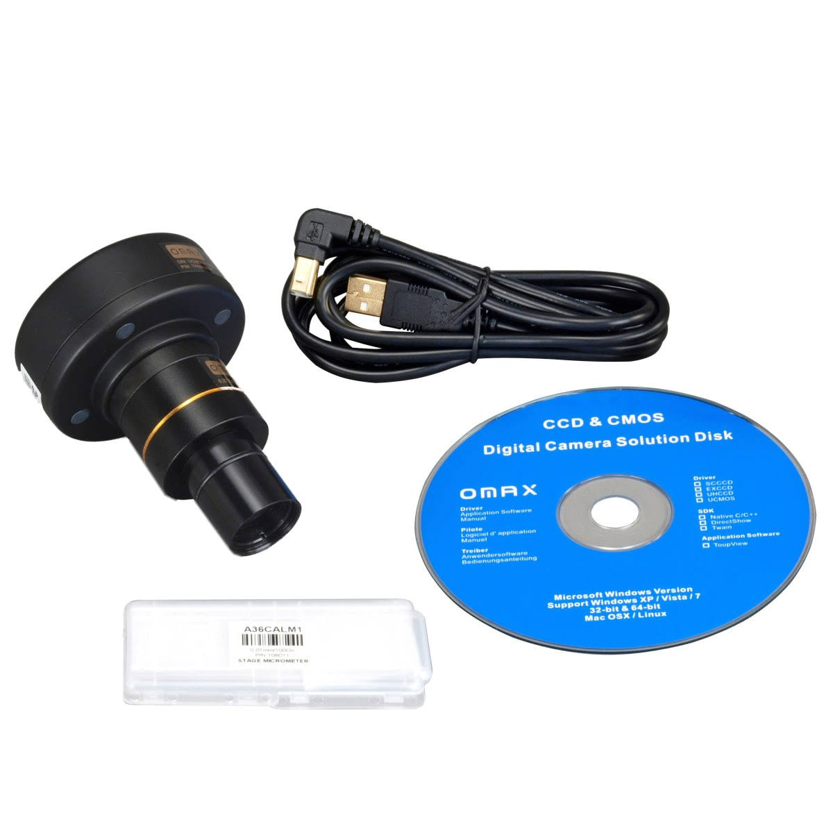 Trinocular Compound LED Microscope with 5MP Digital Camera V836