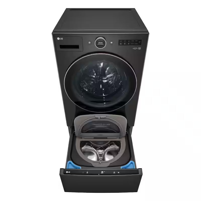 27 in. 1 cu. ft. Front Load Washer in Black Steel P701890