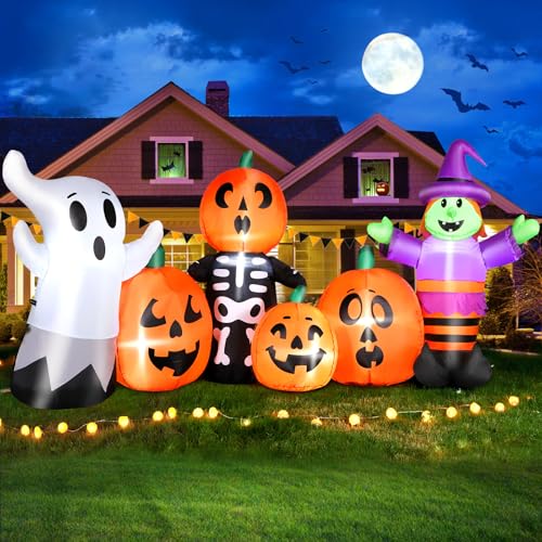 8 FT Halloween Inflatable Spider with LED E4190