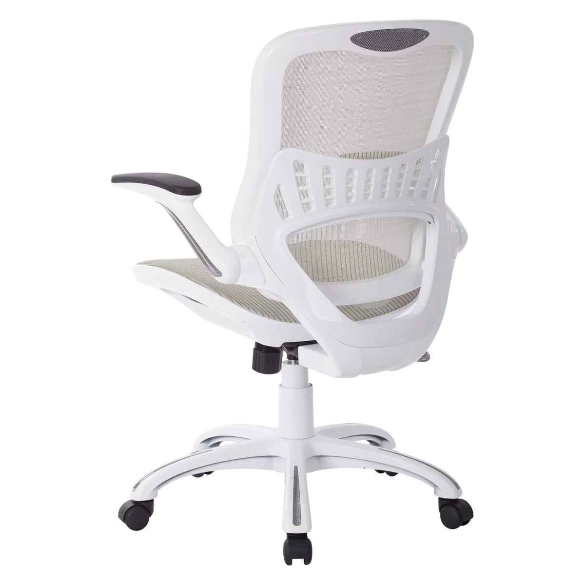 Office Chair with White Mesh Seat and Back U55048
