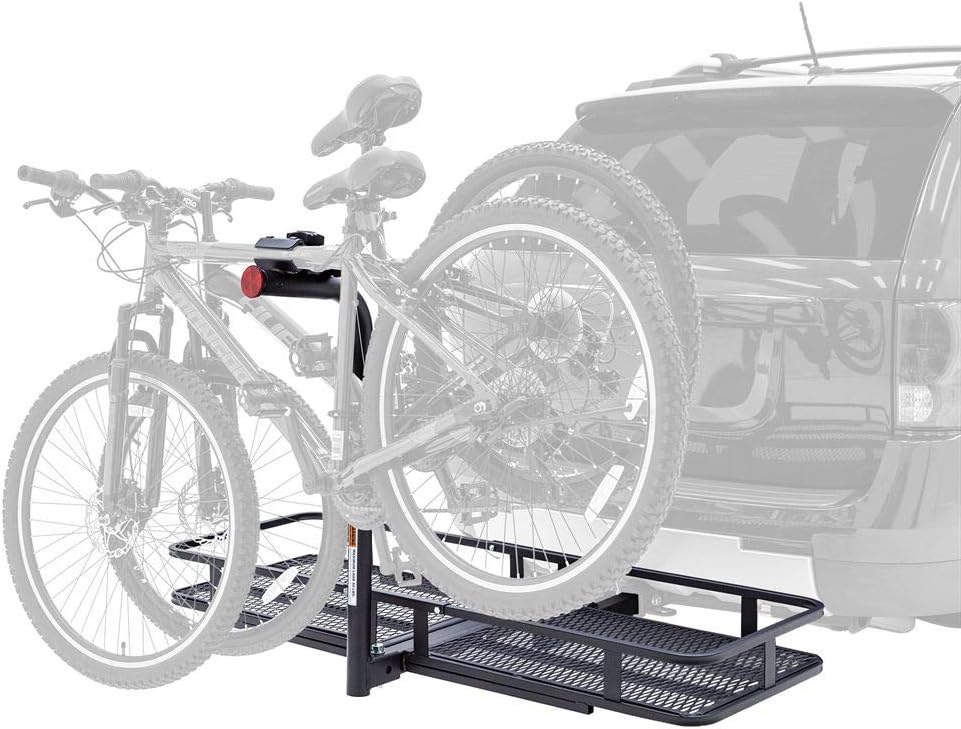 Steel Basket Cargo Carrier with Bike Rack, Fits 4 Bikes A537879