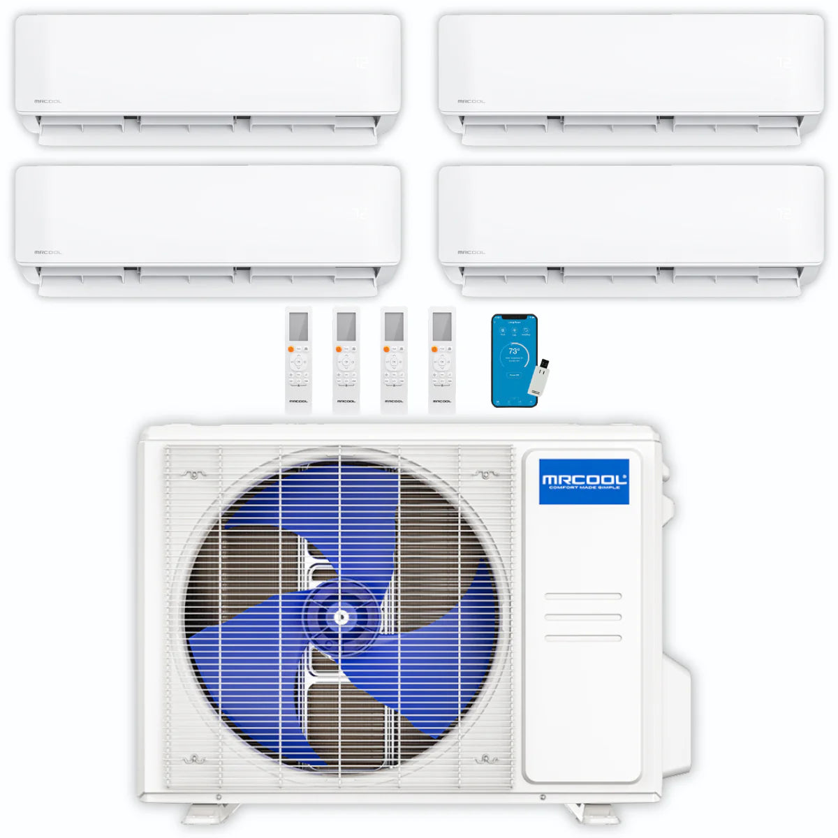 42,000 BTU 4 Zone Ductless Air Conditioner and Heat Pump J292673