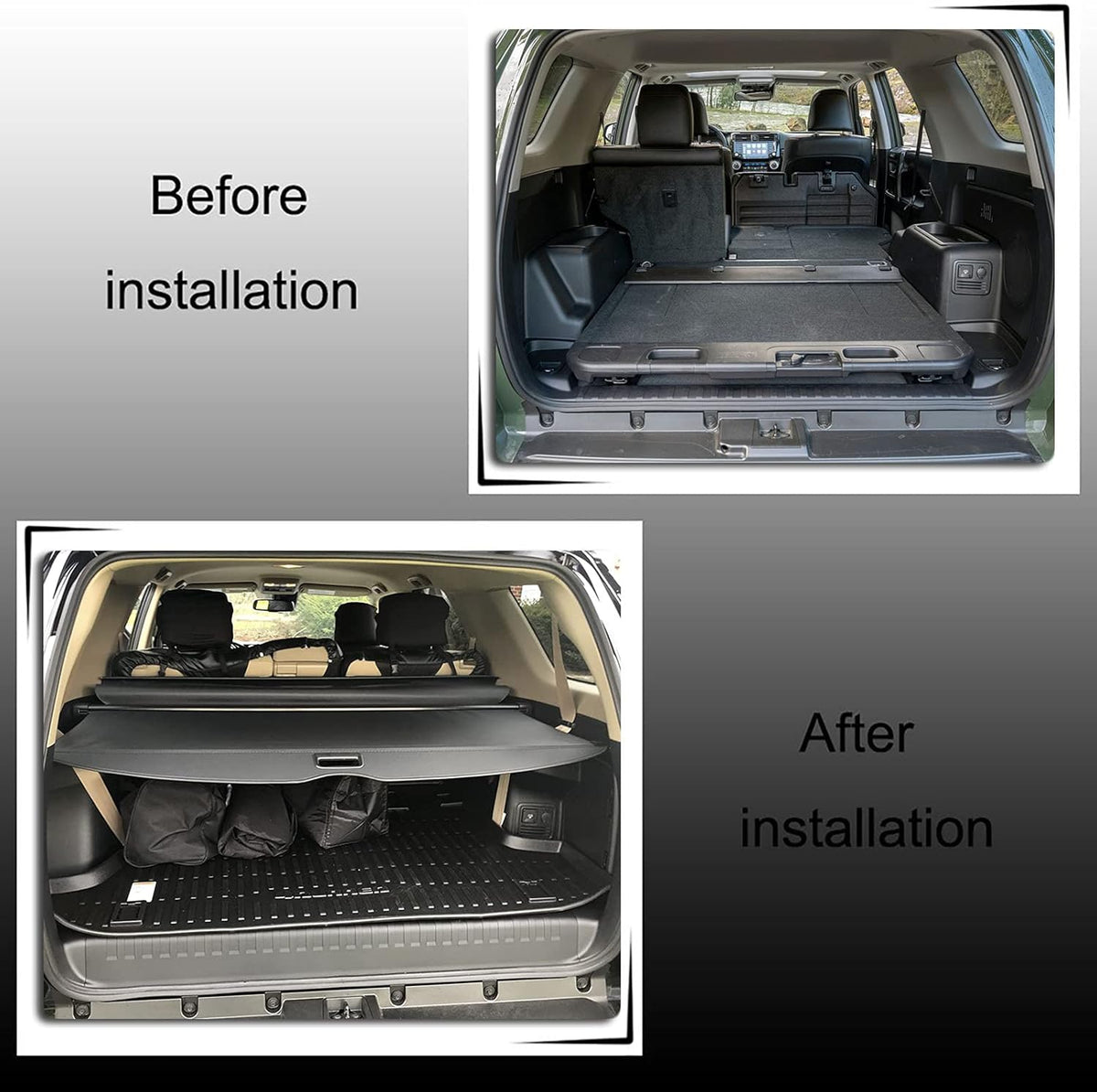 Black Retractable Cargo Cover H59899