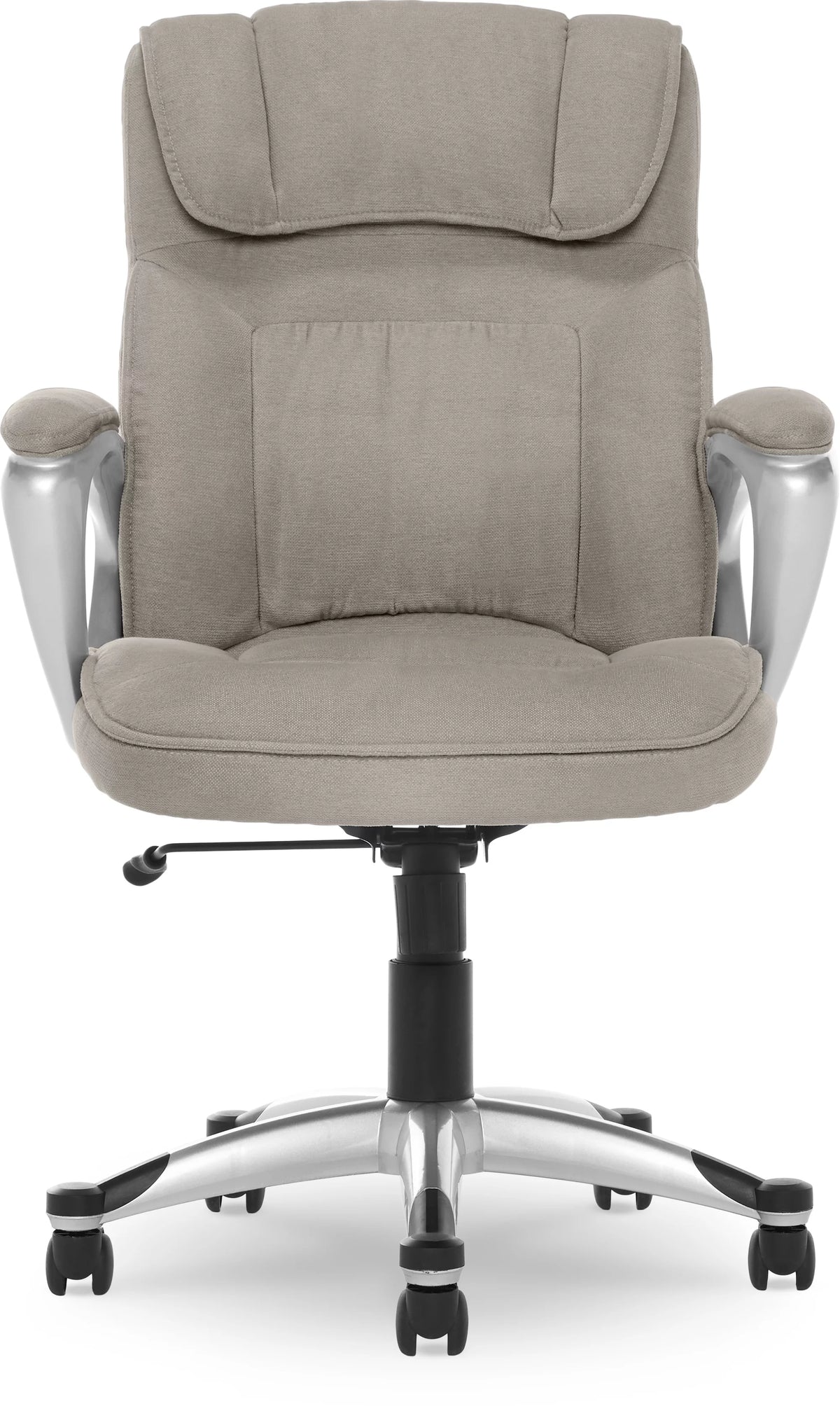 Gray Fabric High-Back Office Chair with Arms O509545