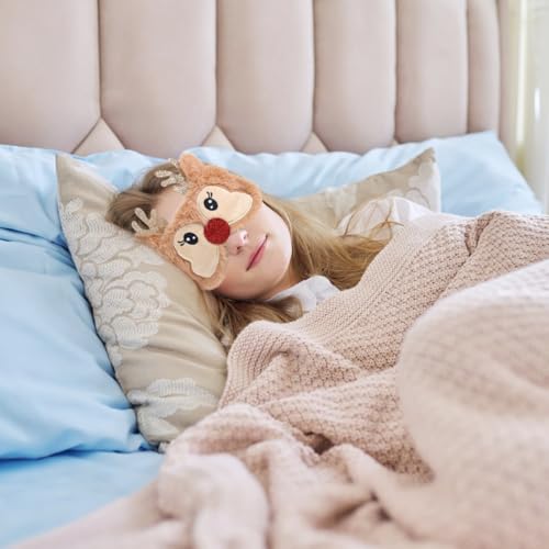 2 Pack Plush 3D Contoured Breathable Sleep Mask T3583