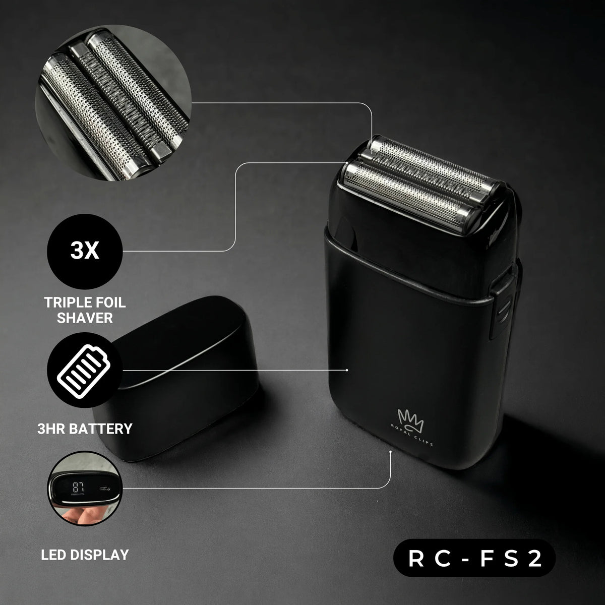 Black Hair Clipper Set B8506