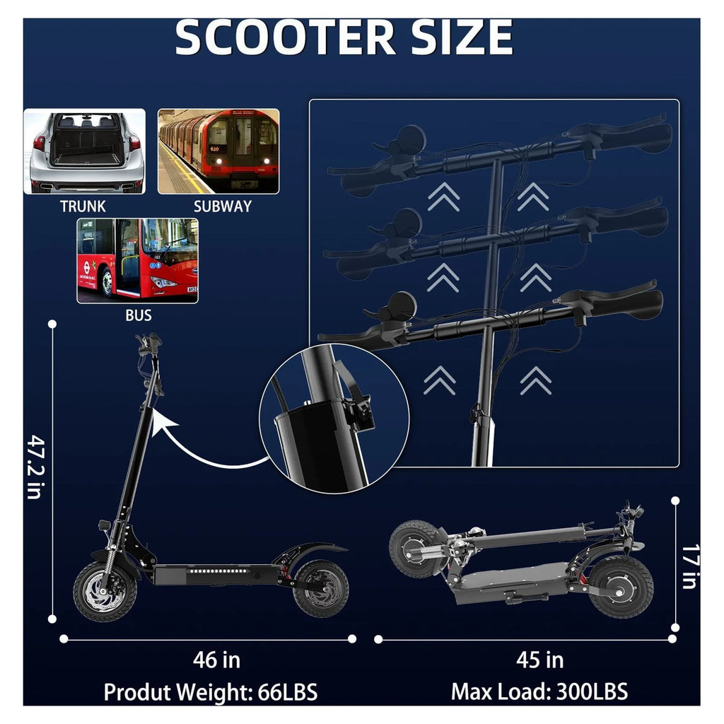 1300W Foldable Electric Scooter Q8689
