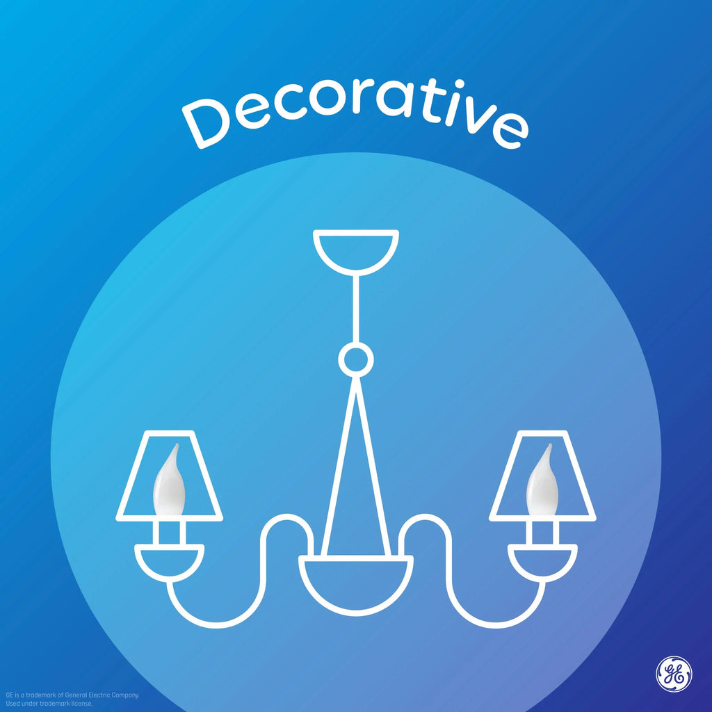 LED Decorative Light Bulbs 40 watts Eqv Candelabra Base 2pk L577317