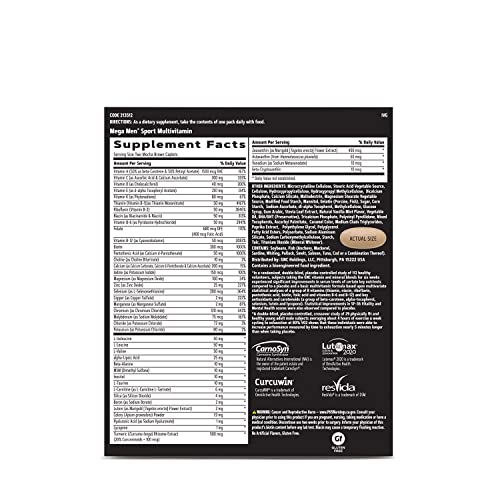 Men’s Multivitamin Vitamin Pack 30 Day Supply H959