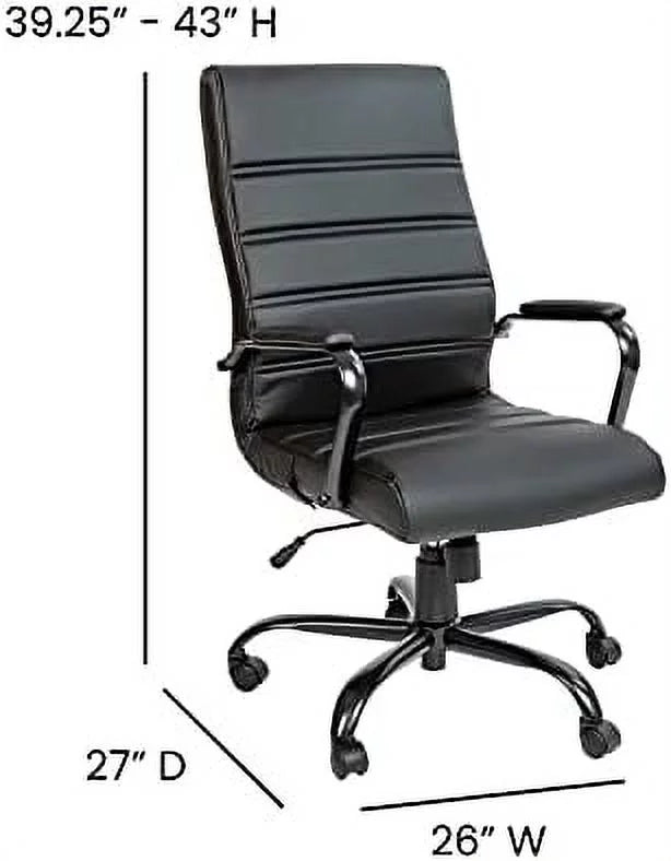 Brown Faux Leather High-Back Office Chair C34860