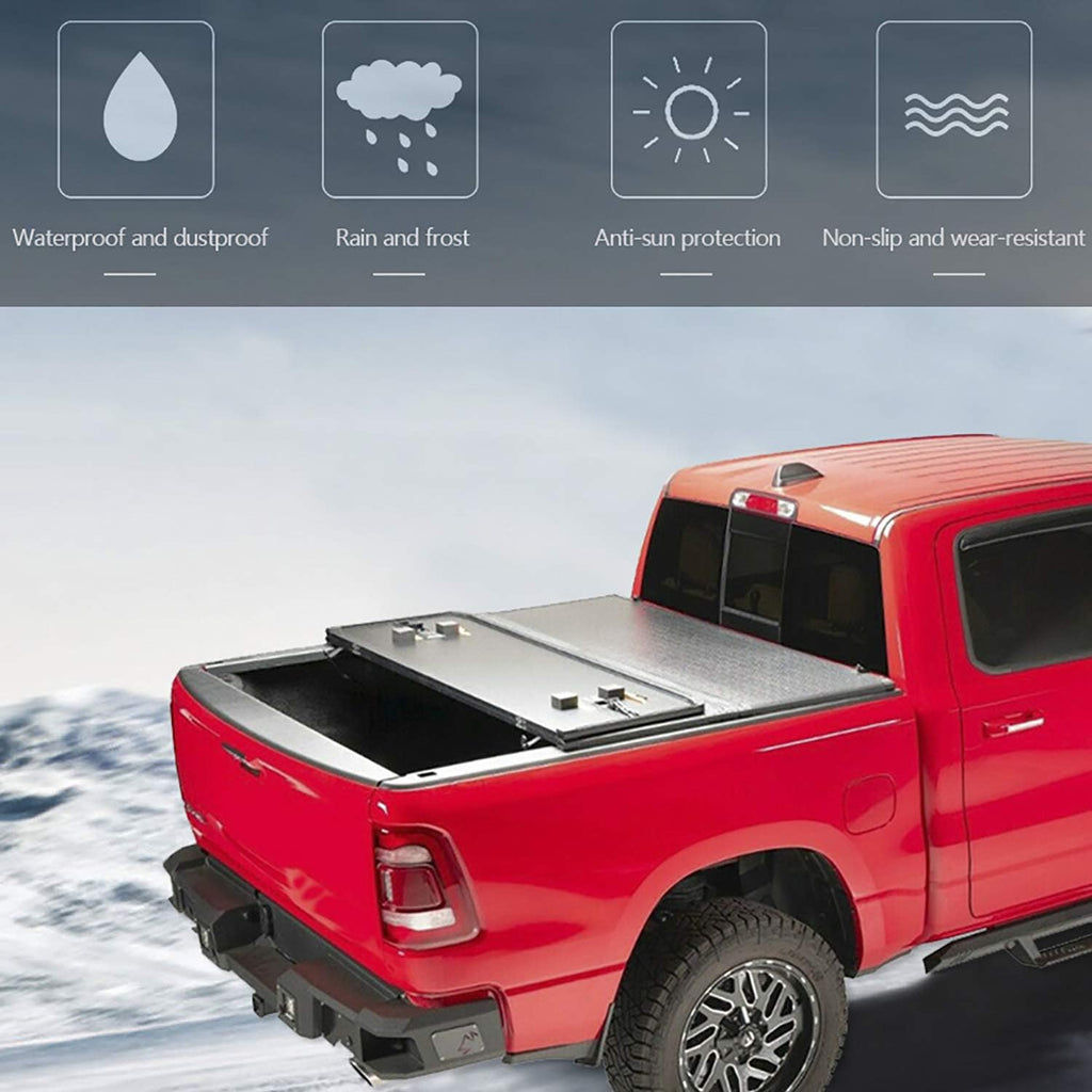 Hard Tri-Fold Truck Bed Tonneau Cover 5' Fleetside Waterproof G42929