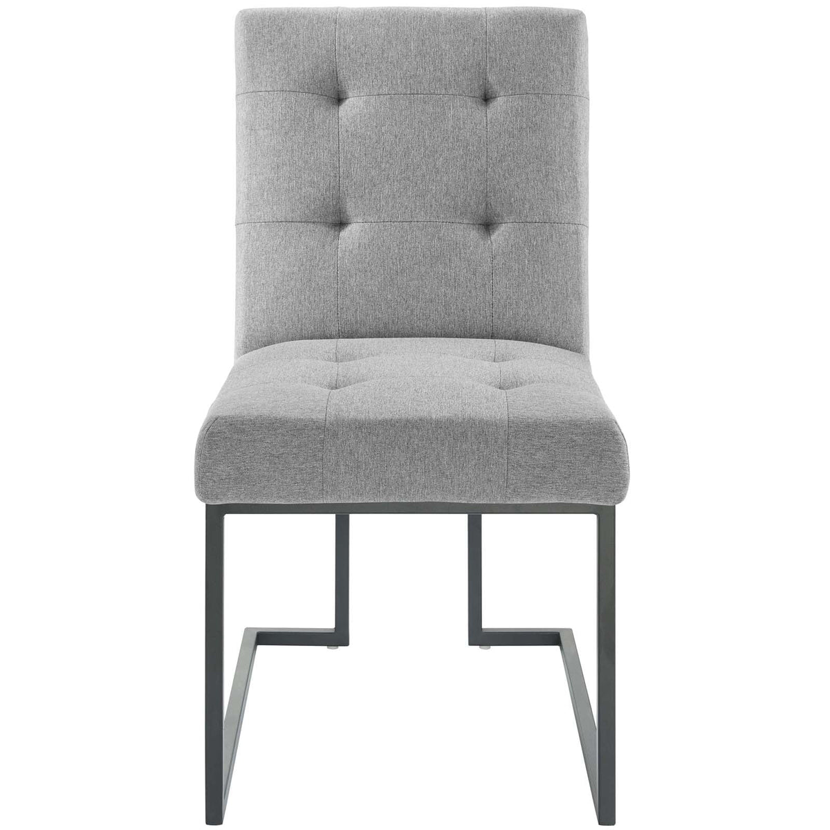 Black Grey Fabric Metal Dining Chair I50383