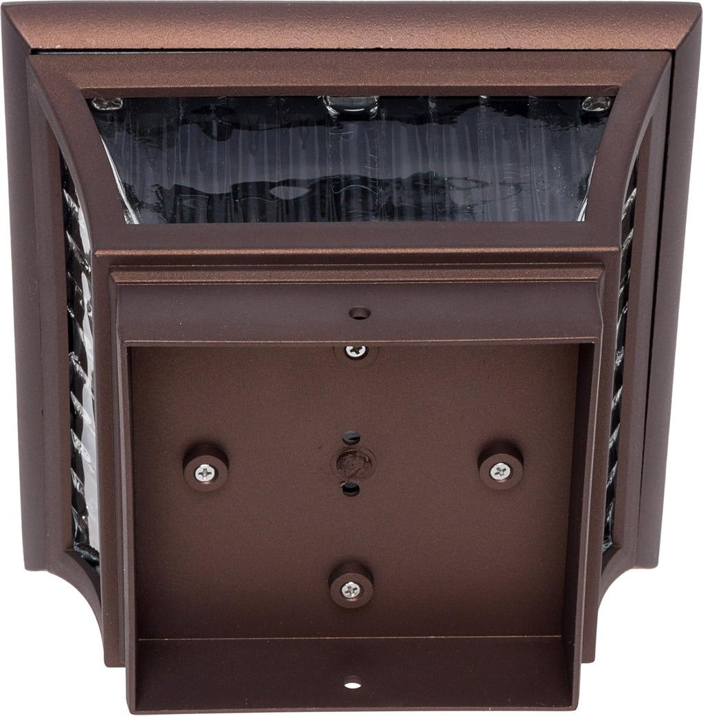 Solar Post Lights 4 Pack Bronze Aluminum C82947