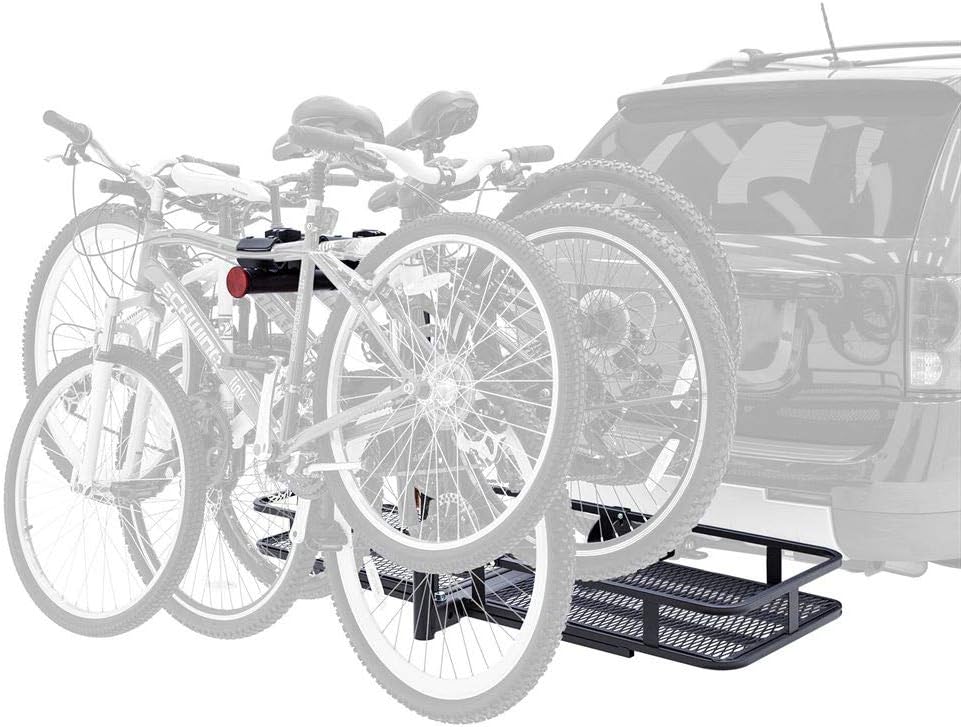Steel Basket Cargo Carrier with Bike Rack, Fits 4 Bikes A537879