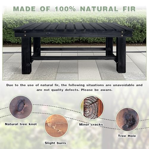 2-Person Wood Outdoor Bench A503