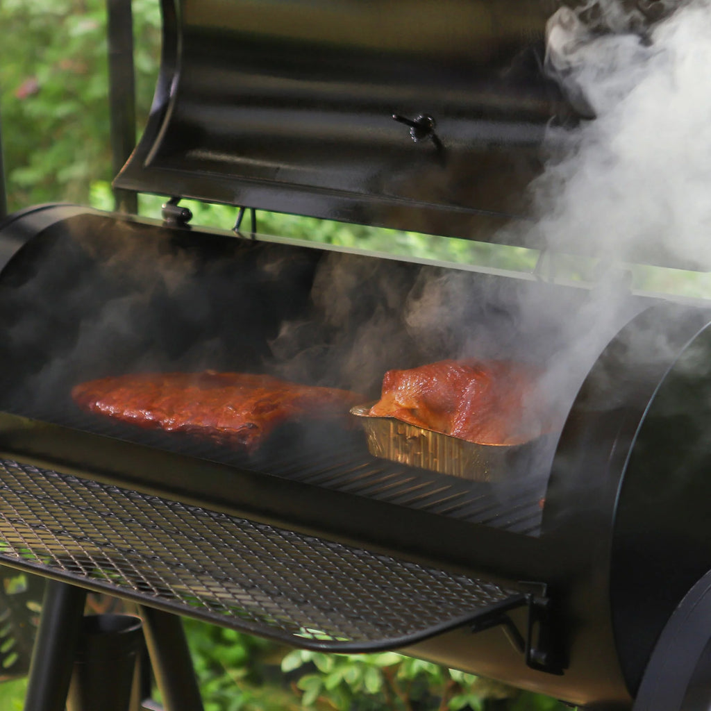 Portable Charcoal Grill with Offset Smoker M640619
