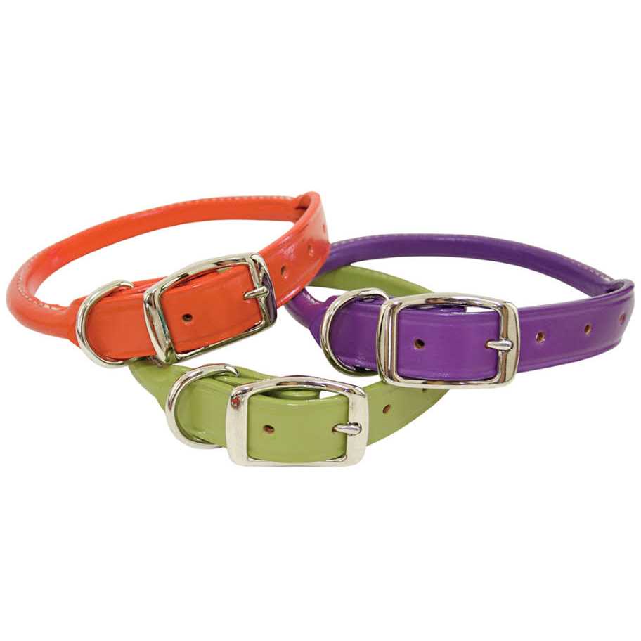 Leather Rolled Dog Collar A19880