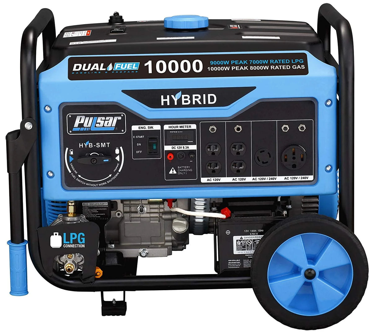10,000-Watt Dual Fuel Portable Generator with Electric Start N97375