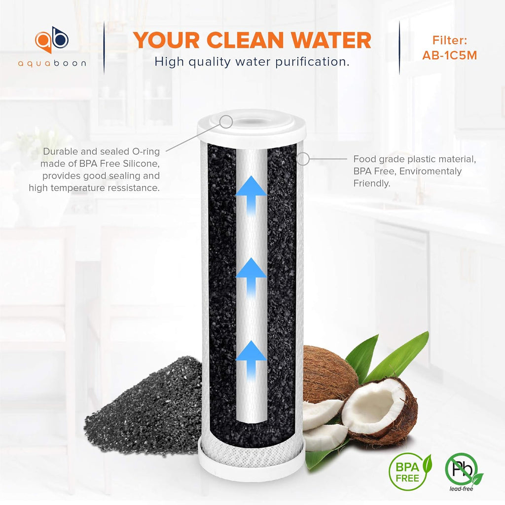 Set of 20 Sediment Carbon 5 Micron 10 inch Water Filter Cartridges P825