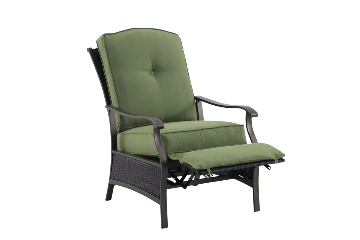 Steel Outdoor Recliner with Cushions M39520