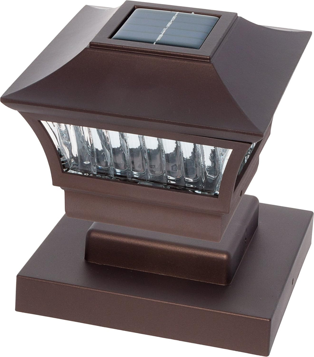 Solar Post Lights 4 Pack Bronze Aluminum C82947