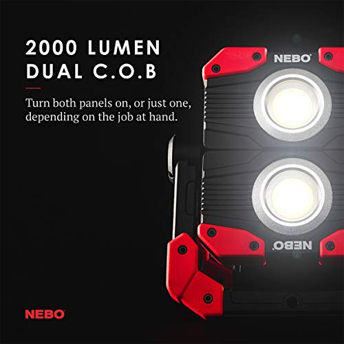 2000 Lumen Rechargeable Magnetic COB LED Work Light E8008