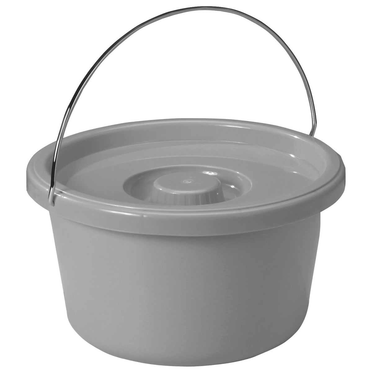 Steel Drop Arm Commode with Padded Arms F659