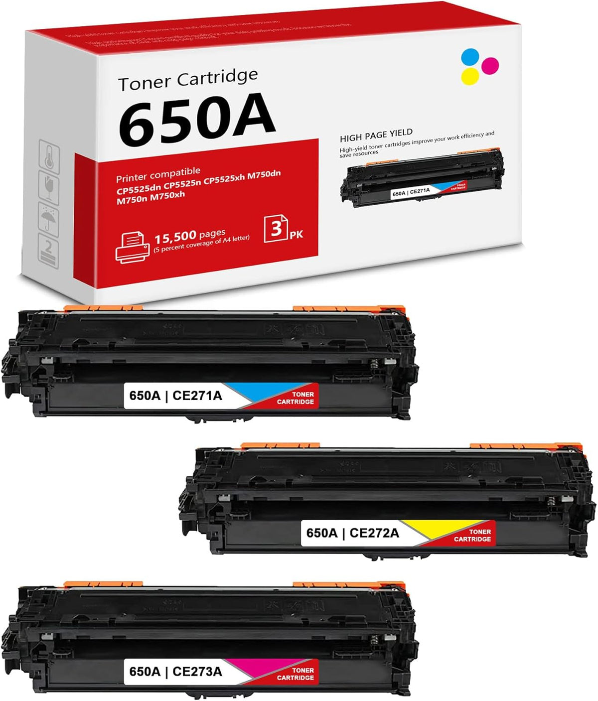 Remanufactured Toner Cartridge Replacement 3 Pack Q4069