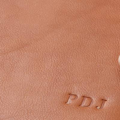 Leather Two Bottle Carrier X67749