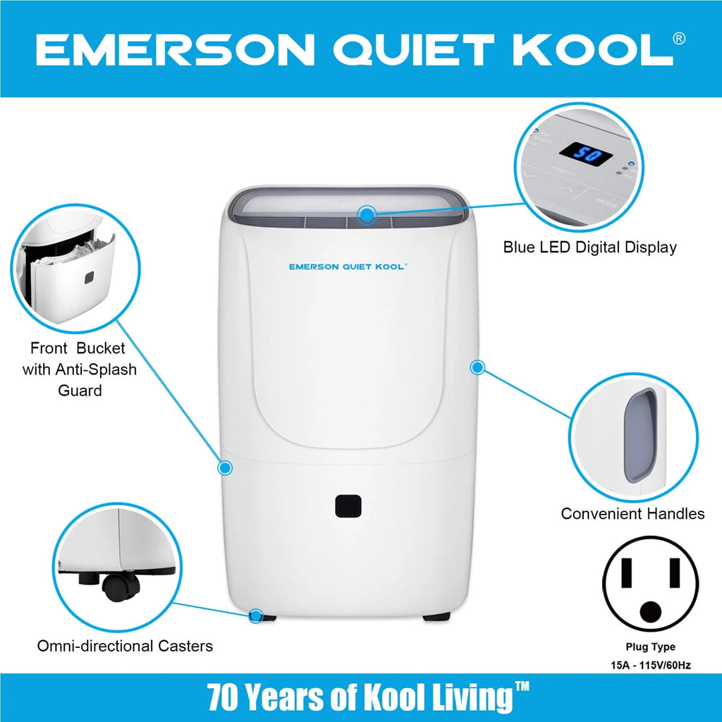 40 Pint Dehumidifier with Front-Access Collection Bucket & 24-Hour Timer G860
