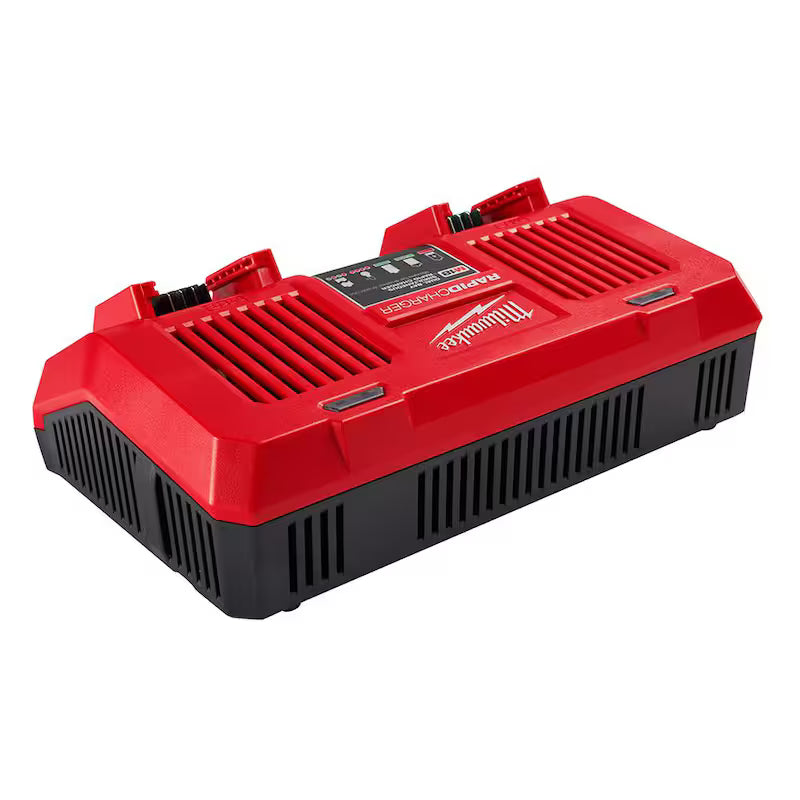 18-Volt Lithium-Ion Dual Bay Rapid Battery Charger with 12.0Ah Battery Pack Z6839