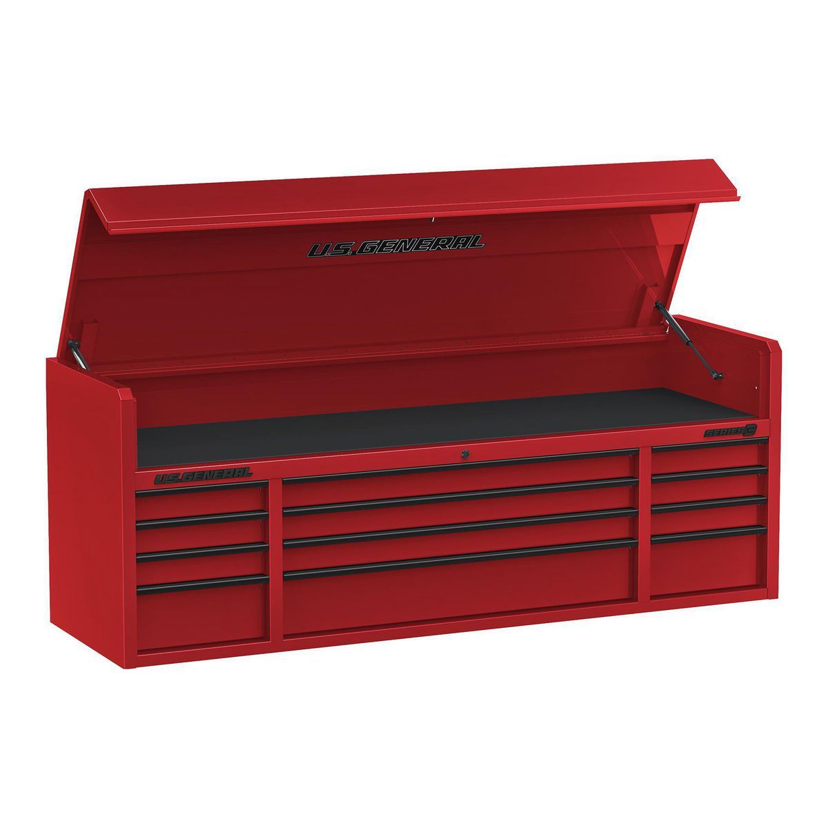 72 in. x 22 in. Triple Bank Top Chest, Red Z394434