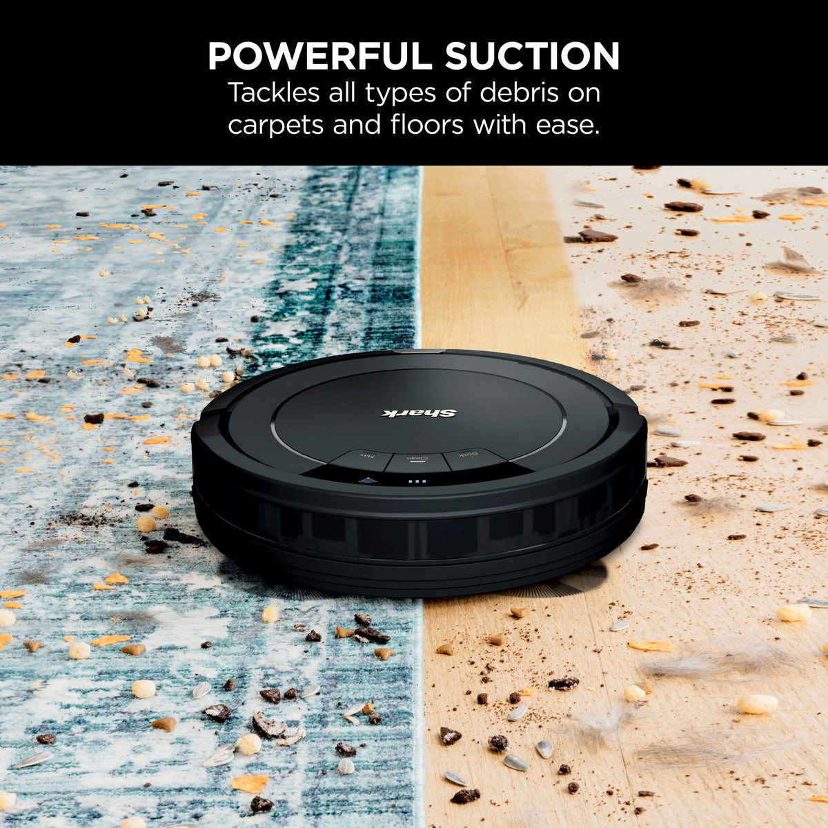 Black Wi-Fi Connected Robot Vacuum I592111