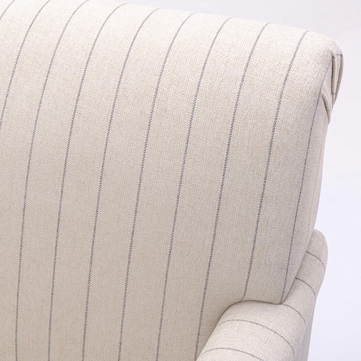 Beige Polyester Fabric Arm Chair O63731
