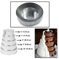 Set of 5 Tier Round Cake Tins Y29938