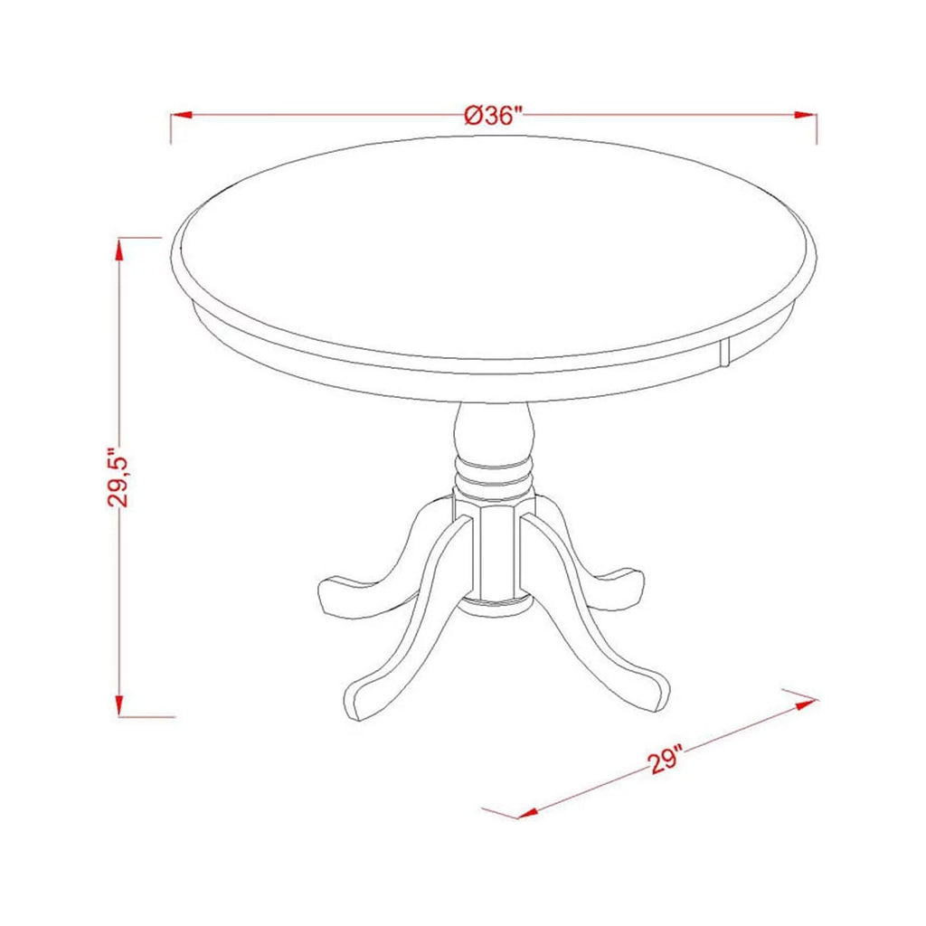 5 Pc Round Table and 4 Parson Chairs C44873