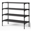 Black Non-Woven Shoe Rack S9830