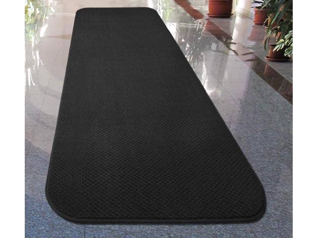 Skid-Resistant Carpet Runner Black 24 ft. x 27 in. C7140